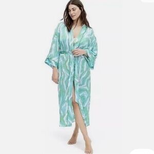 diane von furstenberg x target collaboration robe/ kimono bathing suit cover up